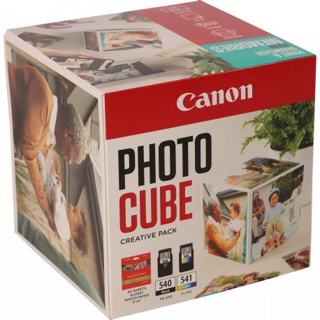 Canon Photo Cube Creative Pack - Brilhante - pack de 2 - preto, cor (ciano, magenta, amarelo) - original - azul - kit de tintei