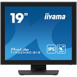 iiyama ProLite T1932MSC-B1S - Monitor LCD - 19" - ecrã de toque - 1280 x 1024 - IPS - 250 cd/m² - 1000:1 - 14 ms - HDMI, VGA, D