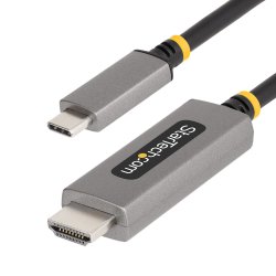 StarTech.com 10ft (3m) USB-C to HDMI Adapter Cable, 8K 60Hz, 4K 144Hz, HDR10, USB Type-C to HDMI 2.1 Video Converter Cable, USB