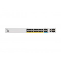 Cisco Catalyst 1300-24MGP-4X - Interruptor - L3 - Administrado - 16 x 10/100/1000 (PoE+) + 8 x 2.5G (PoE+) + 4 x 10 Gigabit SFP