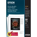 Epson Photo Quality Ink Jet Paper - Mate - revestido - branco puro - A4 (210 x 297 mm) - 102 g/m² - 100 folha(s) papel - para E