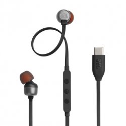 Auricular JBL in-ear terminal USB-C , controles no cabo, 2 modos de equalização. JBLT310CBLK