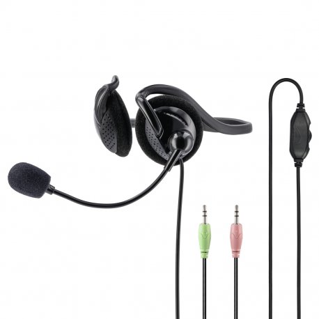 Headset HAMA NHS-P100 PC Office with Neckband, Stereo, preto 00139920