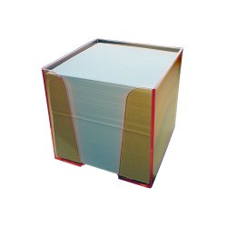 Suporte + Bloco Cubo 840Fls Papel Banco 90x90x90mm Sortido 1081502