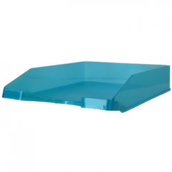 Tabuleiro Secretária Transparente Azul Turquesa 5751043