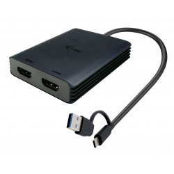 Adaptador i-tec USB-A/USB-C duplo 4K HDMI Video CADUAL4KHDMI