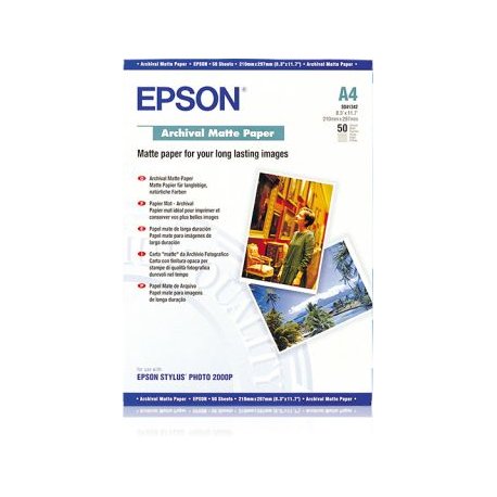 Papel EPSON Archival Matte A4+ 50F C13S041342