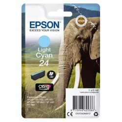 Tinteiro EPSON 24 Ciano Claro - Expression Photo XP-55/750/760/850/860/950/960 C13T24254012