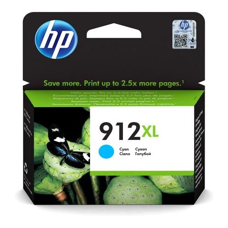 HP 912XL High Yield Cyan Ink 3YL81AEBGY