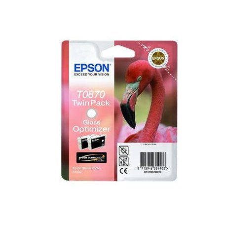 Tinteiro EPSON T0870 Otimizador de Brilho Pack 2 - Stylus Photo R1900 C13T08704010