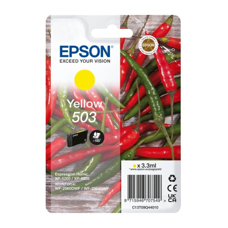 Tinteiro EPSON 503 amarelo + Alarme RF - WF-296x, XP-520x C13T09Q44020