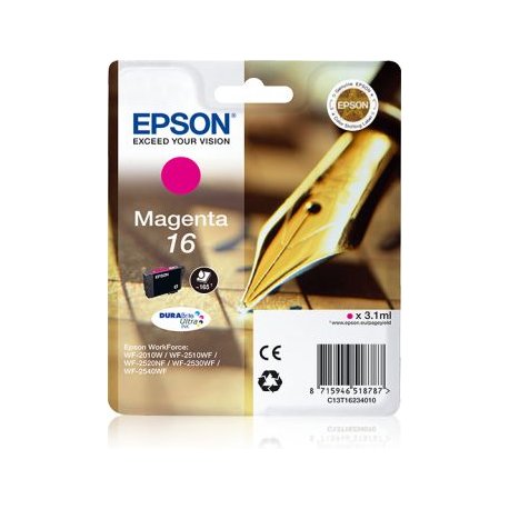 Tinteiro EPSON 16 Magenta - WF-2010/251xx/26xx/27xx C13T16234012