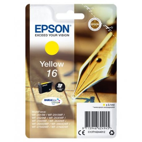 Tinteiro EPSON 16 Amarelo - WF-2010/251xx/26xx/27xx C13T16244012