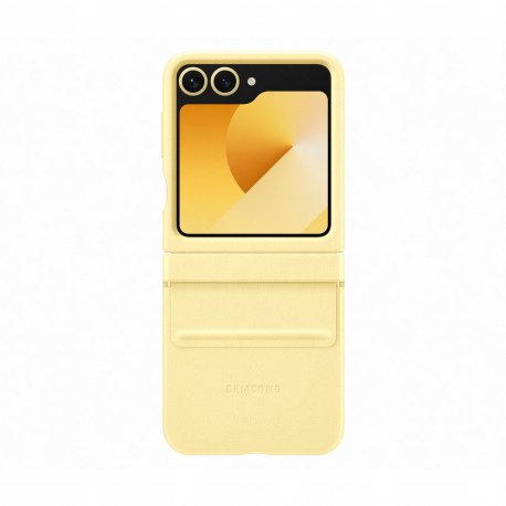 Capa Samsung Vegana Galaxy Z Flip 6 Amarelo EF-VF741PYEGWW