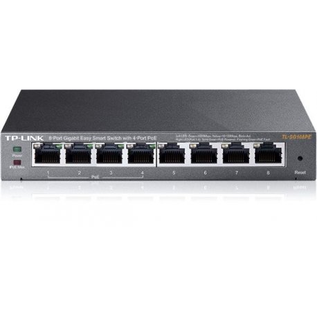 Switch TP-LINK 8portas Gigabit 4xPoE 802.3af - TL-SG108PE TL-SG108PE