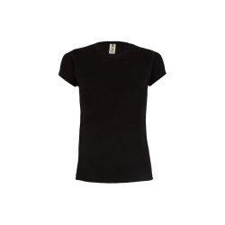 T-Shirt Mulher Algodão 155g Preto Tamanho S 6307652