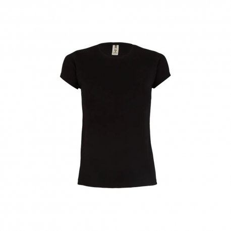 T-Shirt Mulher Algodão 155g Preto Tamanho M 6307653