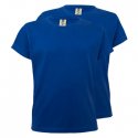 T-Shirt Criança Algodão 155g Azul Índigo Tamanho 5/6 Pack2 6307595