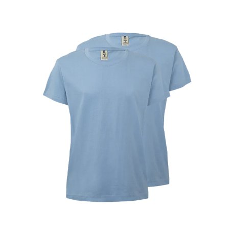 T-Shirt Criança Algodão 155g Azul Skye Tamanho 1/2 Pack2 6307605