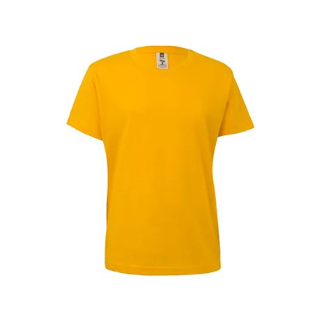 T-Shirt Criança Algodão 155g Amarelo Tamanho 7/8 6307458