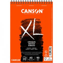 Bloco Espiralado Canson XL Croquis A5 90g 60Fls 108787220