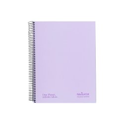 Caderno Espiral A4 Pautado Navigator Lavanda Pastel 120Fls 1731233