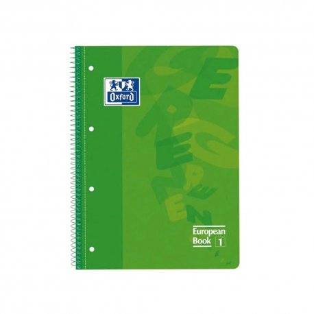 Caderno Espiral A4 Pautado Oxford European Verde 80Fls 1un 108512034