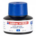 Recarga p/Marcador Permanente Grosso Edding MTK 25ml Azul 1u 1300253