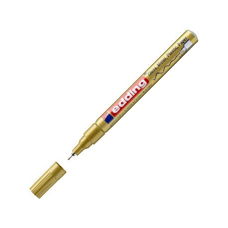 Marcador Permanente Fino Edding 780 0,8mm Ouro 1un 1301256