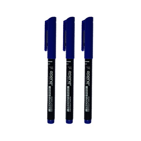 Marcador Permanente Fino Epene 0106CD 0,6mm Azul 3un 1311026