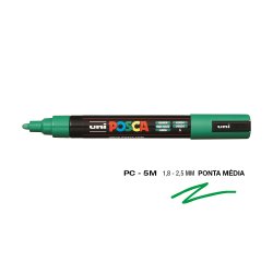 Marcador Uniball Posca PC-5M 1,8mm Verde (6) 1un 1293114/UN