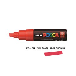 Marcador Uniball Posca PC-8K 8mm Vermelho (15) 1un 1293195/UN