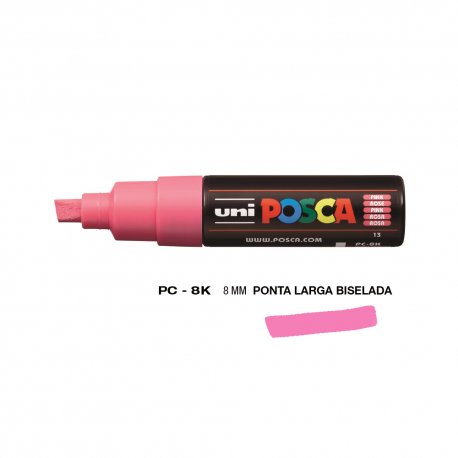 Marcador Uniball Posca PC-8K 8mm Rosa (13) 1un 1293207/UN