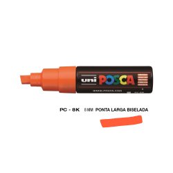 Marcador Uniball Posca PC-8K 8mm Laranja (4) 1un 1293209/UN