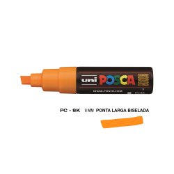 Marcador Uniball Posca PC-8K 8mm Amarelo Brilhante (3) 1un 1293210/UN