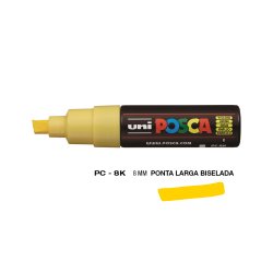 Marcador Uniball Posca PC-8K 8mm Amarelo (2) 1un 1293212/UN