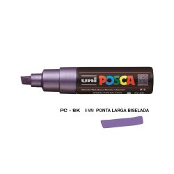 Marcador Uniball Posca PC-8K 8mm Violeta Metal (M12) 1un 1293220/UN