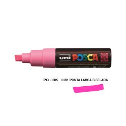 Marcador Uniball Posca PC-8K 8mm Rosa Fluor (F13) 1un 1293224/UN