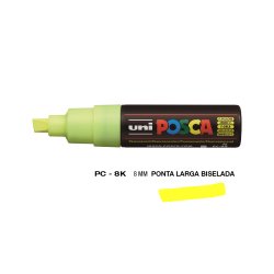 Marcador Uniball Posca PC-8K 8mm Amarelo Fluor (F2) 1un 1293227/UN