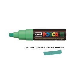 Marcador Uniball Posca PC-8K 8mm Verde Fluor (F6) 1un 1293228/UN