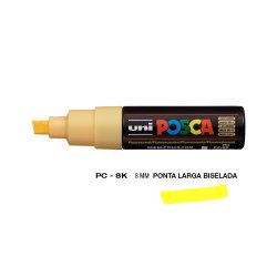 Marcador Uniball Posca PC-8K 8mm Laranja C Fluor (F54) 1un 1293230/UN