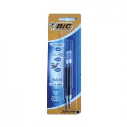 Recarga Esfer. BIC GEL Preto (ReAction/VelocityStic/Pro+)2un 117Z27335