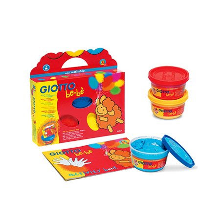 Guache Pintura Dedos 150mlx04+ Álbum Giotto Be-Be 160460700