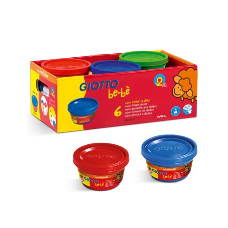 Guache Pintura Dedos 100mlx06 Giotto Be-Be Schoolpack 160468100