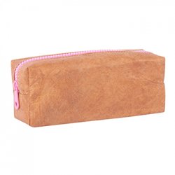 Estojo Kraft Apli com Fecho Rosa 1un APL18777R