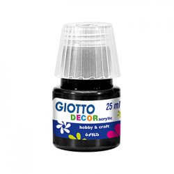 Guache Decor Acrílico 25ml Giotto Preto 160538124