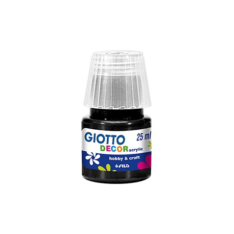 Guache Decor Acrílico 25ml Giotto Preto 160538124