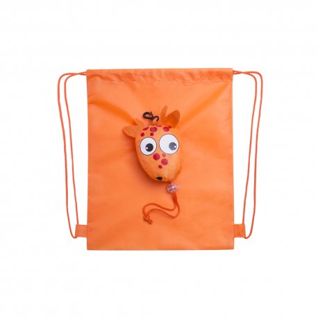 Saco Mochila Dobrável Kissa Laranja 6701829