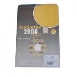 Etiquetas CD/DVD 117m Inkjet Metalizadas 10Fls 20un 199Z19869