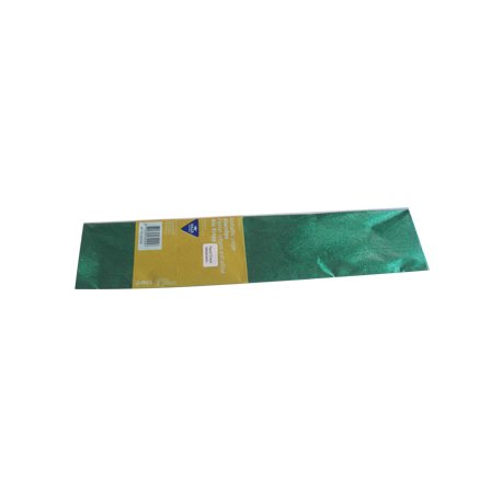 Papel Crepe Verde Metalizado 50x150cm Rolo 123Z18055